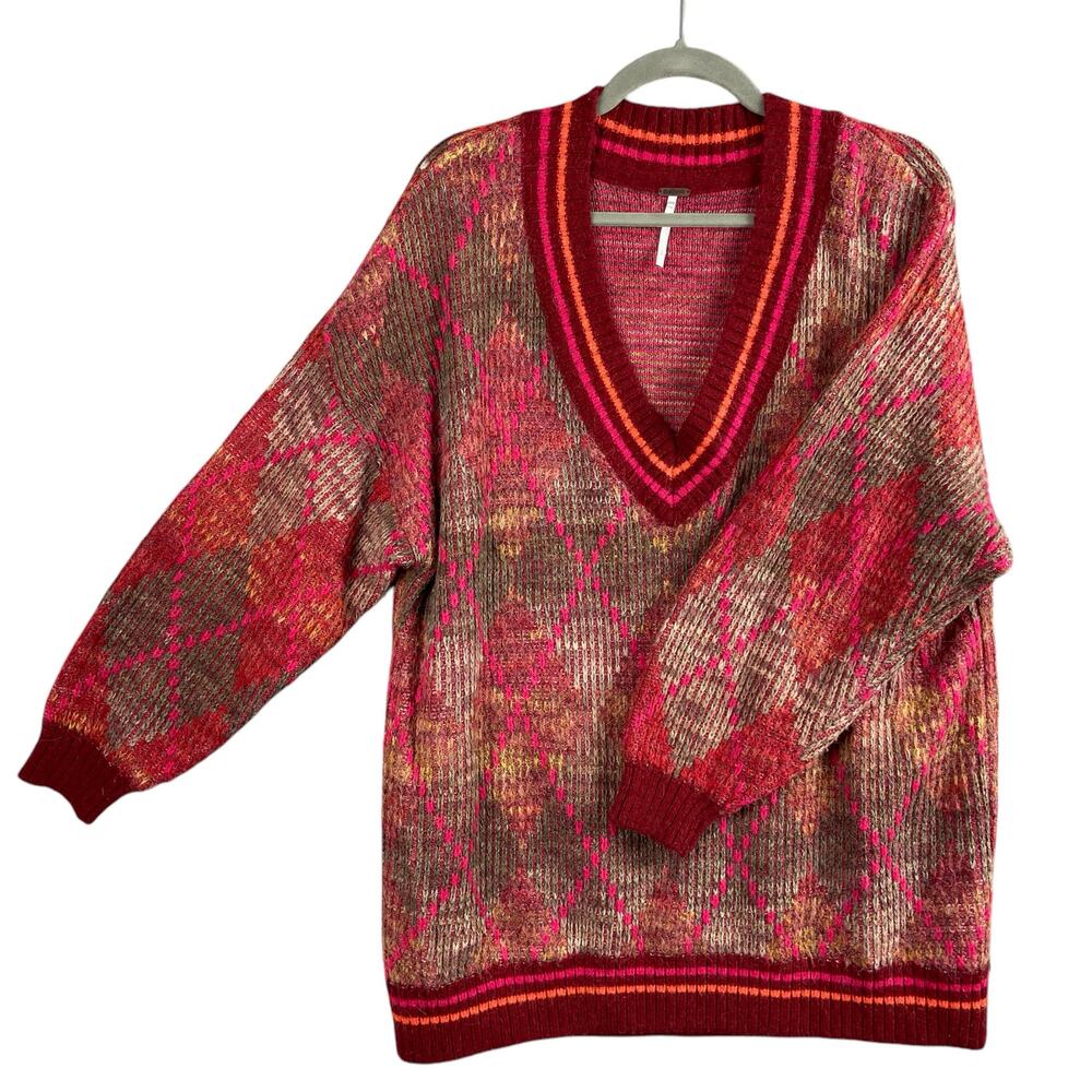 Free People Oversize Wool Blend Sweater Small - Picture 2 of 10